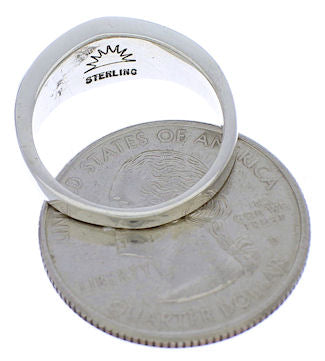 Genuine Sterling Silver Turquoise Opal Ring Size 6-3/4 EX51052