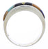 Southwest Authentic Sterling Silver Multicolor Ring Size 7-3/4 JX37965