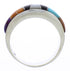 Southwest Sterling Silver Turquoise Multicolor Ring Size 7-3/4 JX37967