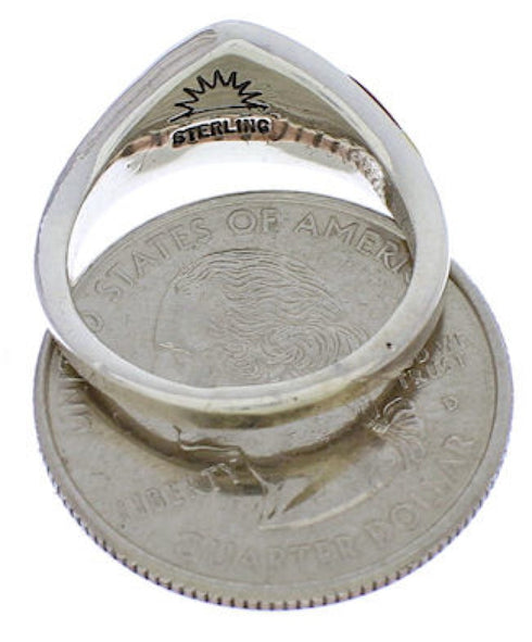 Silver Multicolor Southwest Ring Size 7-1/2 JX37987