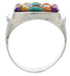 Genuine Silver Turquoise Multicolor Southwest Ring Size 7 JX38072