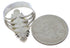 Southwest Multicolor Inlay Silver Ring Size 7-3/4 JX38207