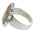 Sterling Silver Multicolor Inlay Ring Size 8-1/2 JX38246