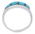 Southwest Opal And Turquoise Sterling Silver Ring Size 8-1/4 CX50623