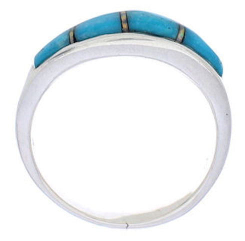 Opal And Turquoise Southwest Sterling Silver Ring Size 6-1/4 CX50624