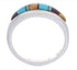 Multicolor Inlay Authentic Sterling Silver Ring Size 5-3/4 CX50638