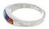 Multicolor Genuine Sterling Silver Southwest Ring Size 8-3/4 CX50654