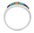 Multicolor Genuine Sterling Silver Southwest Ring Size 8-3/4 CX50654