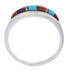 Southwest Multicolor Authentic Sterling Silver Ring Size 8-1/4 CX50661