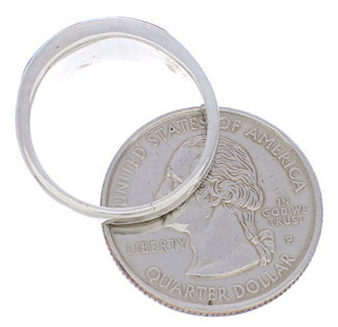 Multicolor Southwest Authentic Sterling Silver Ring Size 8-3/4 CX50663