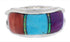 Multicolor Sterling Silver Southwestern Ring Size 8-3/4 CX50706