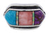 Southwestern Multicolor Sterling Silver Ring Size 5-3/4 CX50757