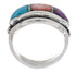 Southwestern Multicolor Sterling Silver Ring Size 5-3/4 CX50757