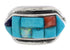 Multicolor Southwestern Authentic Sterling Silver Ring Size 6 CX50759