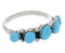 Sterling Silver And Turquoise Zuni Ring Size 6-1/2 SX110154