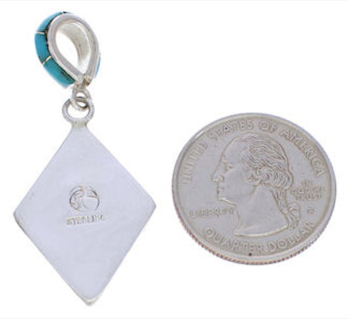 Southwest Multicolor Native American Village Design Pendant EX30711