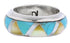 Sterling Silver Multicolor Ring Size 4-1/2 TX41858