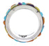 Sterling Silver Multicolor Inlay Ring Size 5-1/2 TX41866