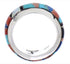 Authentic Sterling Silver Multicolor Inlay Ring Size 7-3/4 TX41906