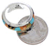 Sterling Silver Jewelry Turquoise Multicolor Ring Size 7-3/4 RS38411