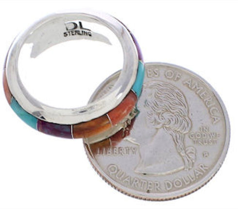 Southwest Multicolor Ring Band Size 7-1/2 Jewelry GS56719