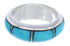 Southwestern Silver Turquoise And Opal Ring Size 6-1/2 TX41969