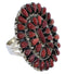 Red Oyster Shell Sterling Silver Ring Size 6-1/2 EX43731