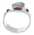 Southwest Sterling Silver Multicolor Ring Size 7 EX61091