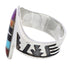 Multicolor Southwest Sterling Silver Ring Size 7-1/4 EX61138