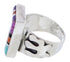 Multicolor Inlay Sterling Silver Ring Size 8-1/2 EX61223