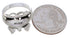 Southwest Multicolor Butterfly Silver Ring Size 6 EX61242