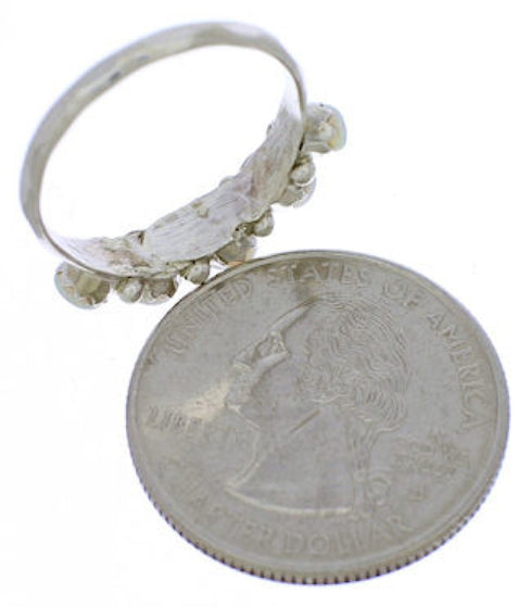 Authentic Sterling Silver Zuni Opal Ring Size 8-1/2 RX113369