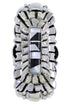 Jet Mother Of Pearl Inlay Sterling Silver Ring Size 5-3/4 EX30246