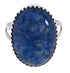 Denim Lapis Authentic Sterling Silver Navajo Ring Size 5-3/4 AX58120