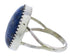 Denim Lapis Authentic Sterling Silver Navajo Ring Size 5-3/4 AX58120