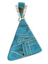Turquoise Sterling Silver Pendant Jewelry PX23820