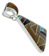 Multicolor Sterling Silver Pendant PX23823