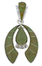 Turquoise Sterling Silver Southwest Naja Pendant PX23865