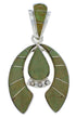 Turquoise Sterling Silver Southwest Naja Pendant PX23865