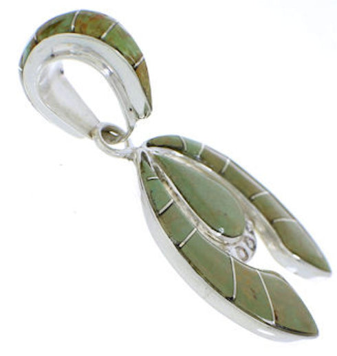 Turquoise Sterling Silver Southwest Naja Pendant PX23865