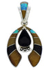 Sterling Silver Multicolor Naja Pendant PX23881