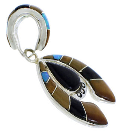 Sterling Silver Multicolor Naja Pendant PX23881