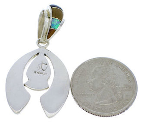 Sterling Silver Multicolor Naja Pendant PX23881