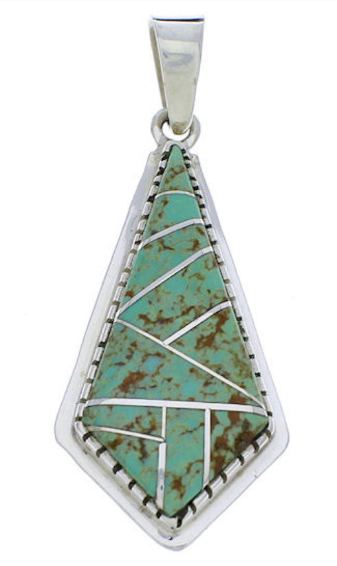 Turquoise and Sterling Silver Slide Pendant PX23910