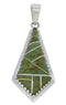 Turquoise and Silver Slide Pendant PX23911