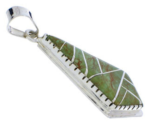 Turquoise and Silver Slide Pendant PX23911