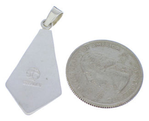 Turquoise and Silver Slide Pendant PX23911