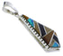 Multicolor Sterling Silver Jewelry Slide Pendant PX23923