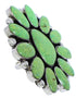 Large Statement Sterling Silver Turquoise Ring Size 6-1/2 YX35507