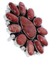 Red Oyster Large Statement Silver Southwest Ring Size 9-3/4 YX36028